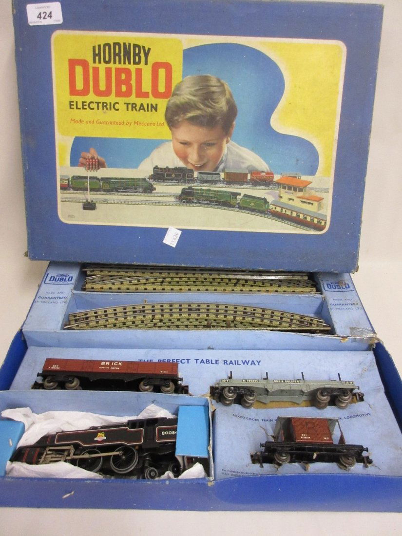 Hornby dublo electric train set in original fitted box (1 of 1)