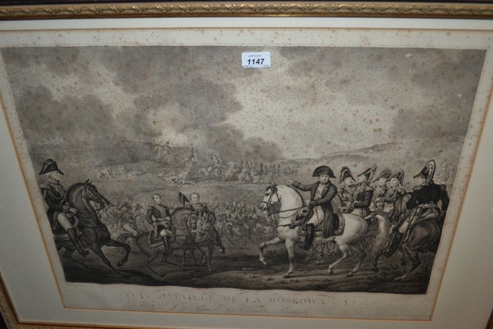 Large 19th Century French black and white engraving, (1 of 1)