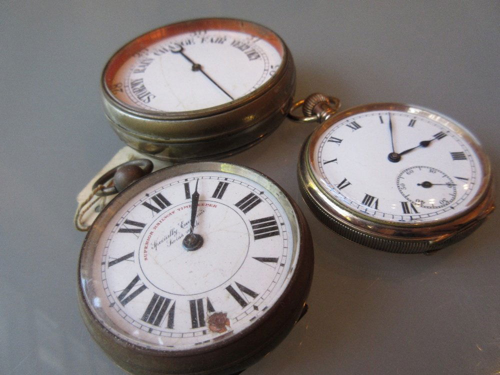 Gold plated pocket watch together with a Superior (1 of 1)