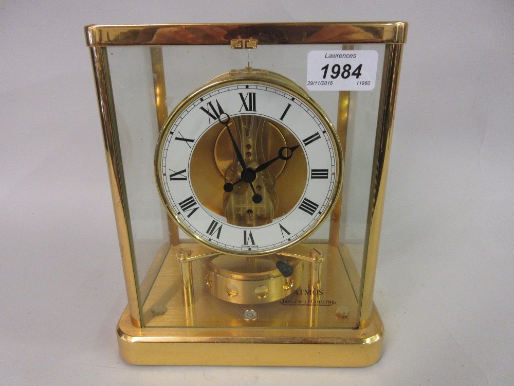 Jaeger Le Coultre Atmos clock with gilt brass four (1 of 5)
