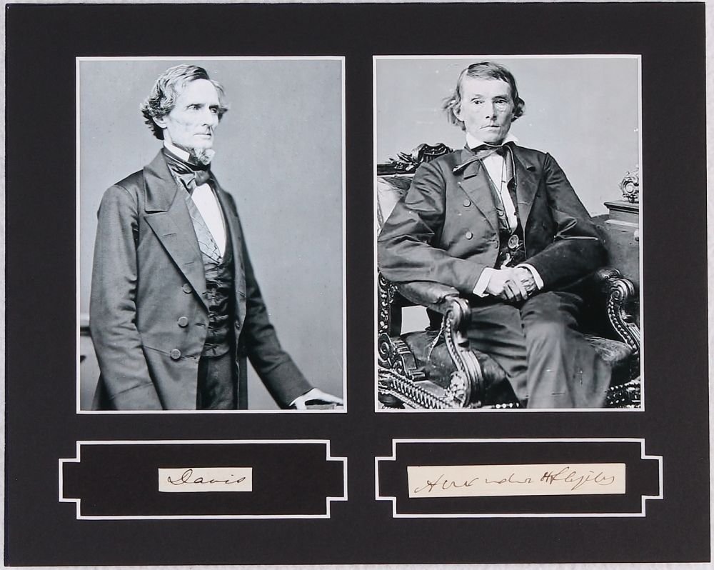 Alexander Stephens & Jefferson Davis PSA/DNA (1 of 3)