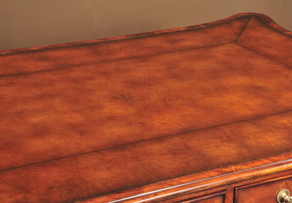 Georgian style mahogany partner's library table, - 2