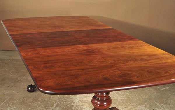 Chippendale style Henredon two pedestal mahogany - 2