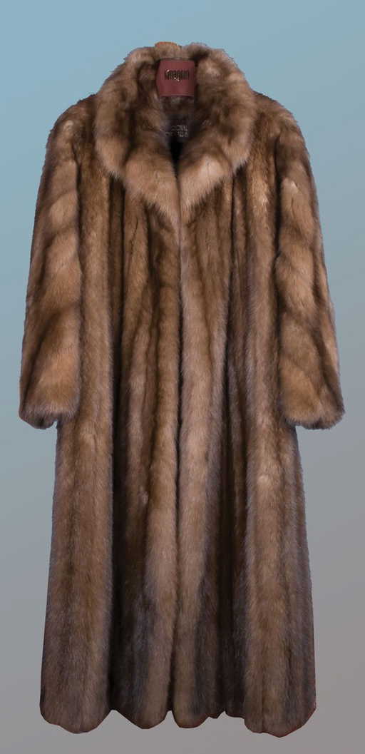 253 Exquisite Full Length Russian Sable Fur Coat With 253-exquisite-full-length-russian-sable-fur-coat-with