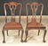 Pair of mahogany side chairs