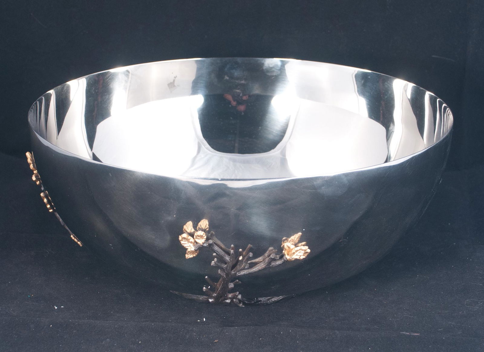 L'Objet silver plated bowl with vine accents (1 of 2)