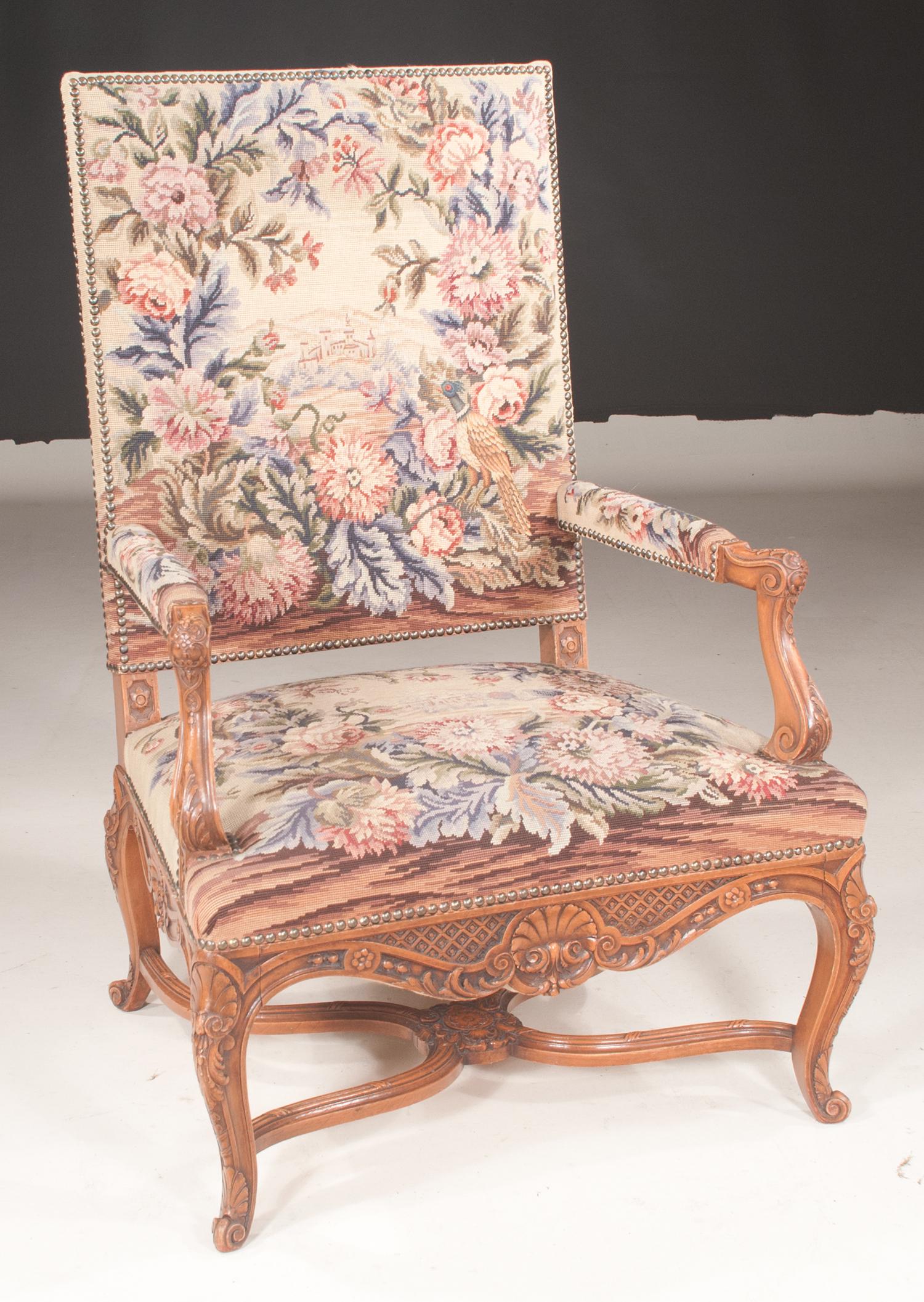 Louis XV walnut armchair (1 of 9)