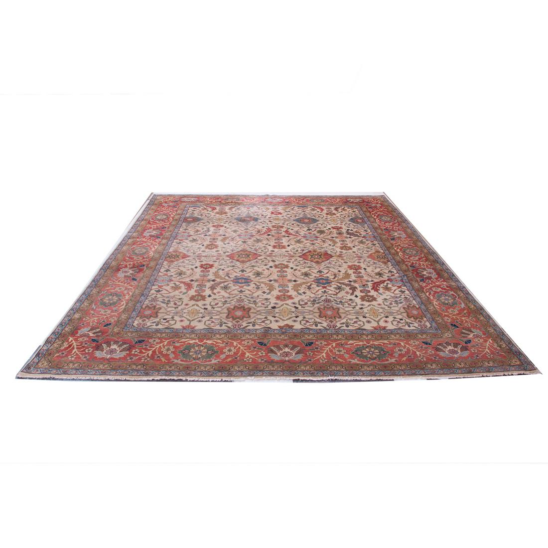 12'4" x 14'8" Kashan rug: 12'4" x 14'8" Kashan rug