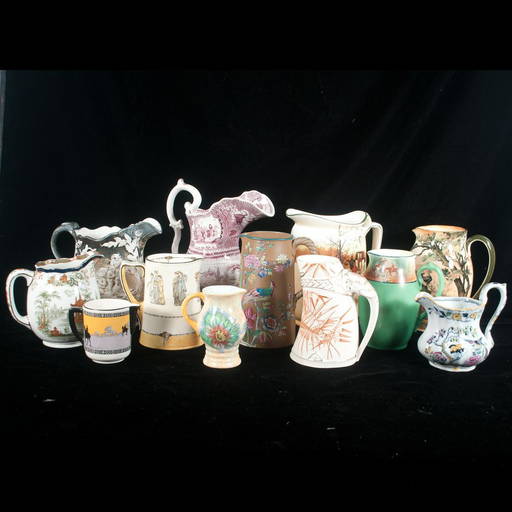 Group of 12 china pitchers, including Royal Doulton, Aug 07, 2021