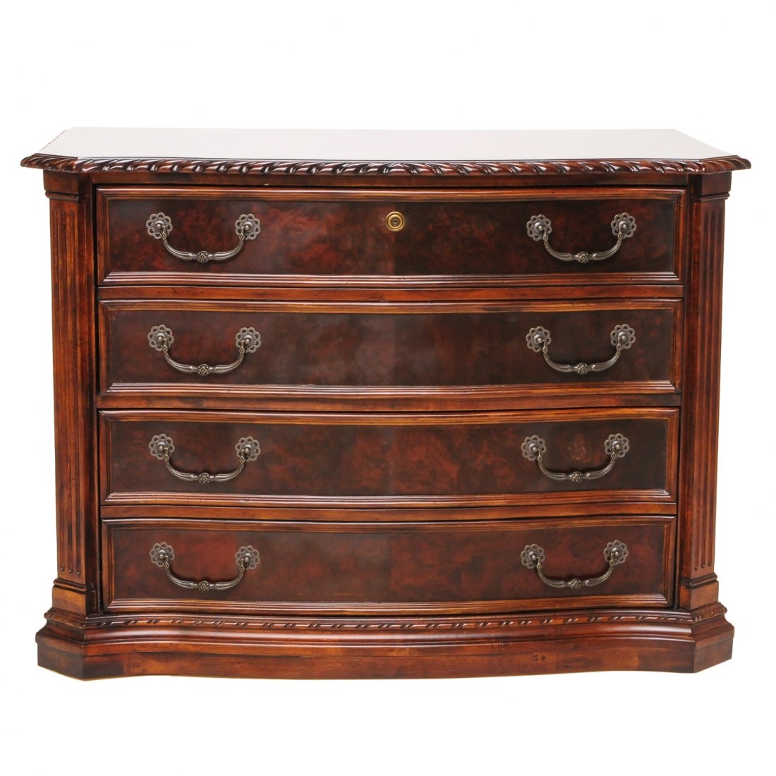 Hekman Chippendale style mahogany serpentine front (1 of 7)