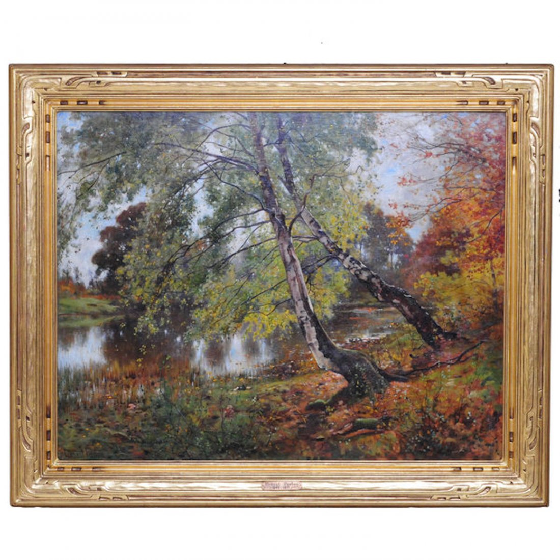 Early 20th century oil on canvas painting by Ernest (1 of 9)