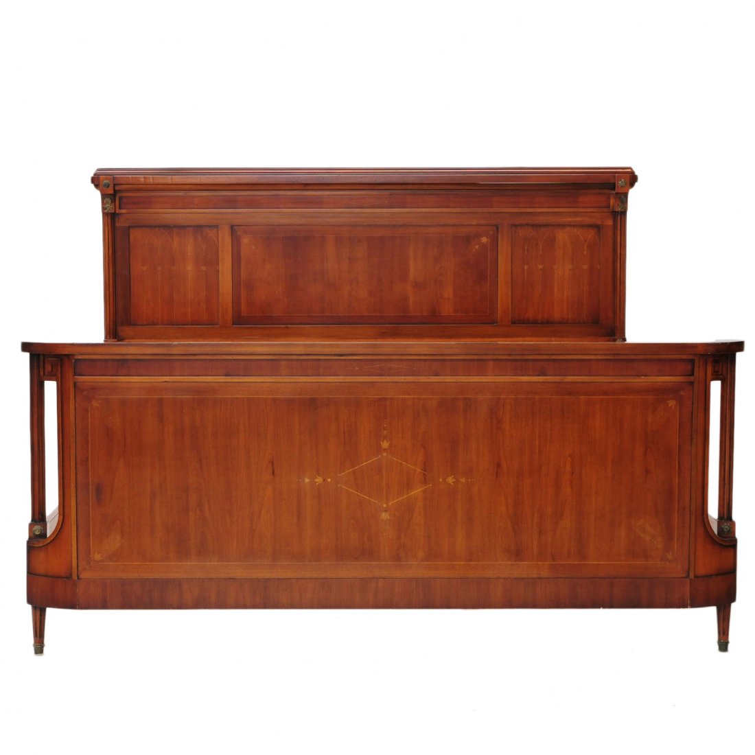 Italian mahogany king size bed (1 of 5)