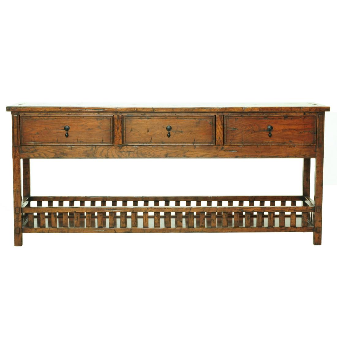 Guy Chaddock & Co. bench made oak dresser base (1 of 8)