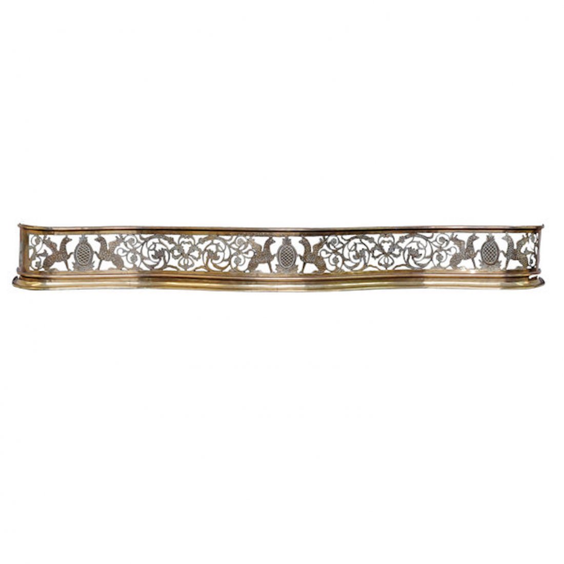 Brass serpentine front fire fender (1 of 3)