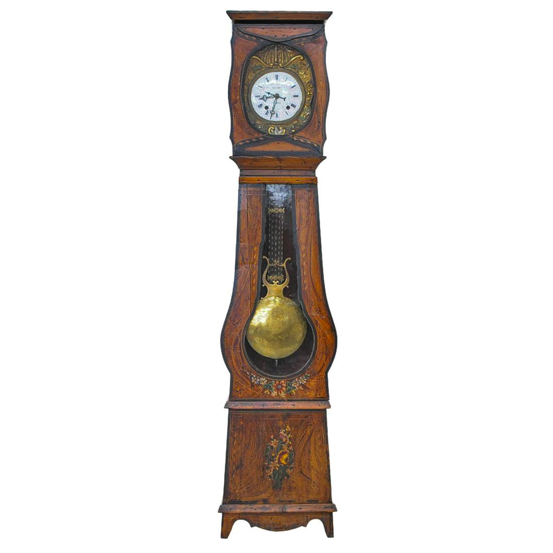French Horologe belly clock with Morbier movement (1 of 9)