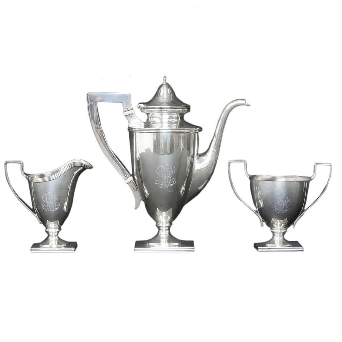 Wilcox & Wagoner, NY, NY three piece sterling silver (1 of 6)