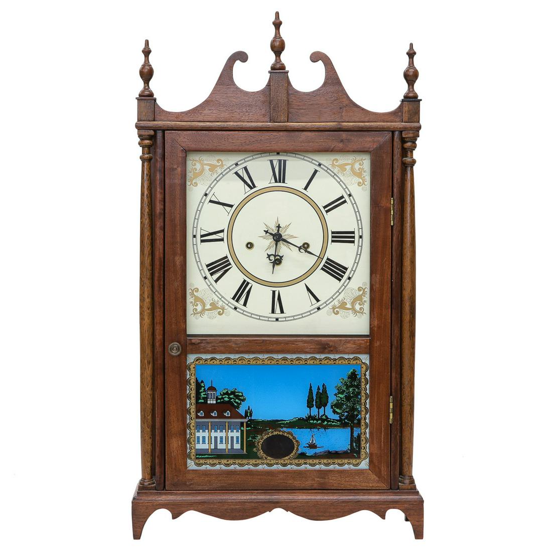 American Mahogany Mantle Clock (1 of 4)
