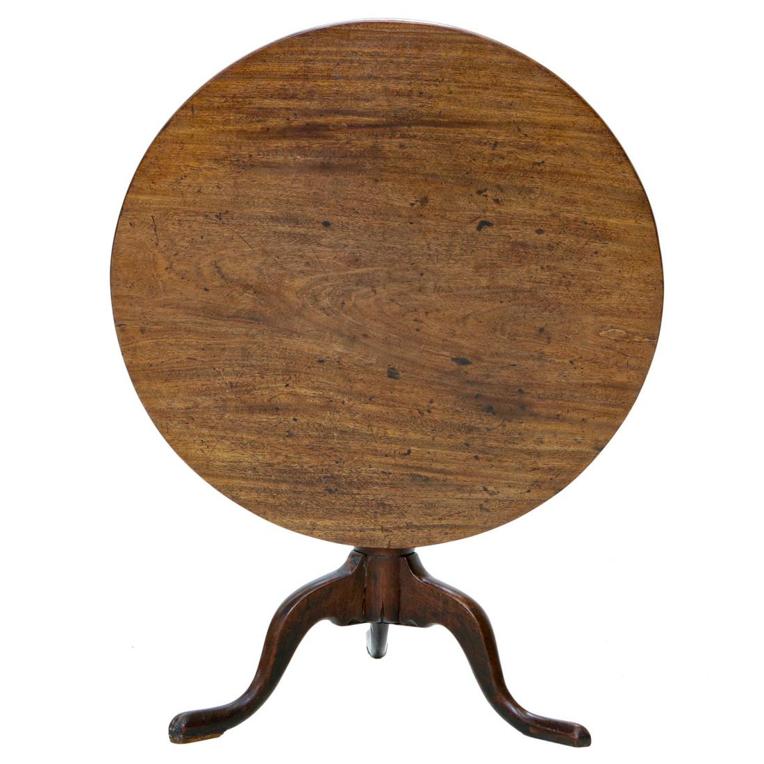 English Mahogany Tip Table (1 of 4)