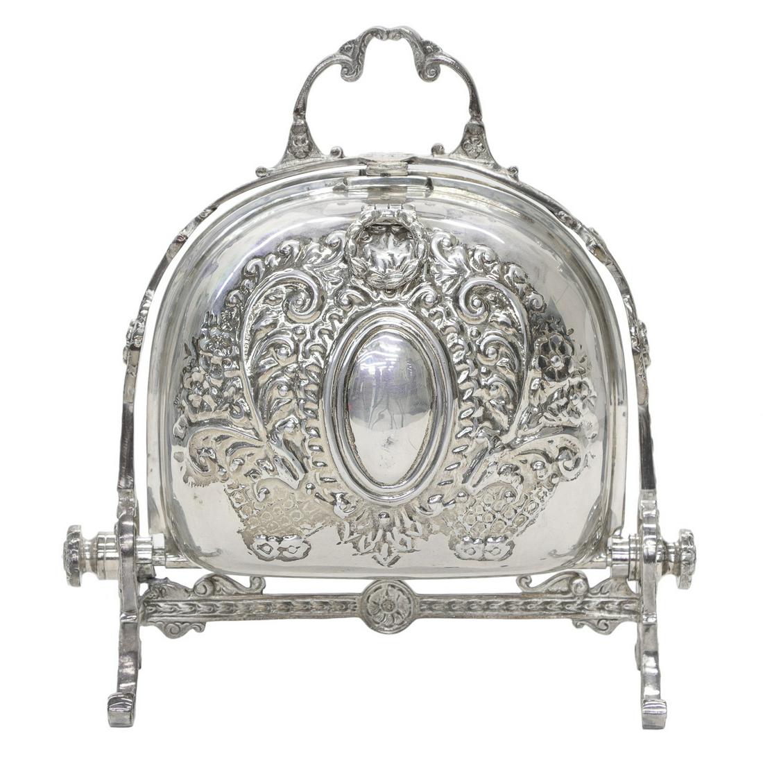 English Silver Plated Bun Warmer (1 of 3)
