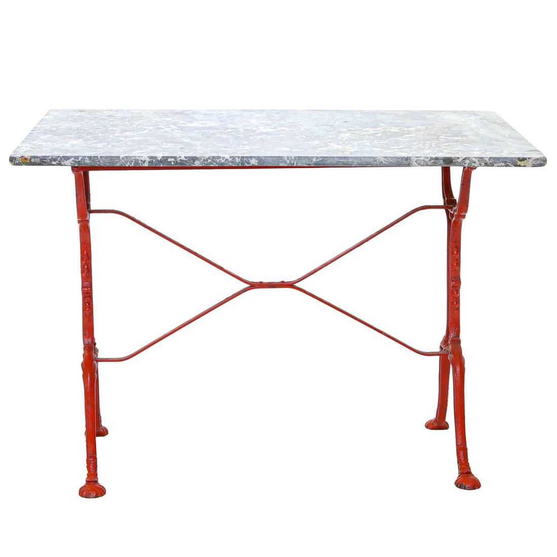Vintage Iron and Marble Table (1 of 3)