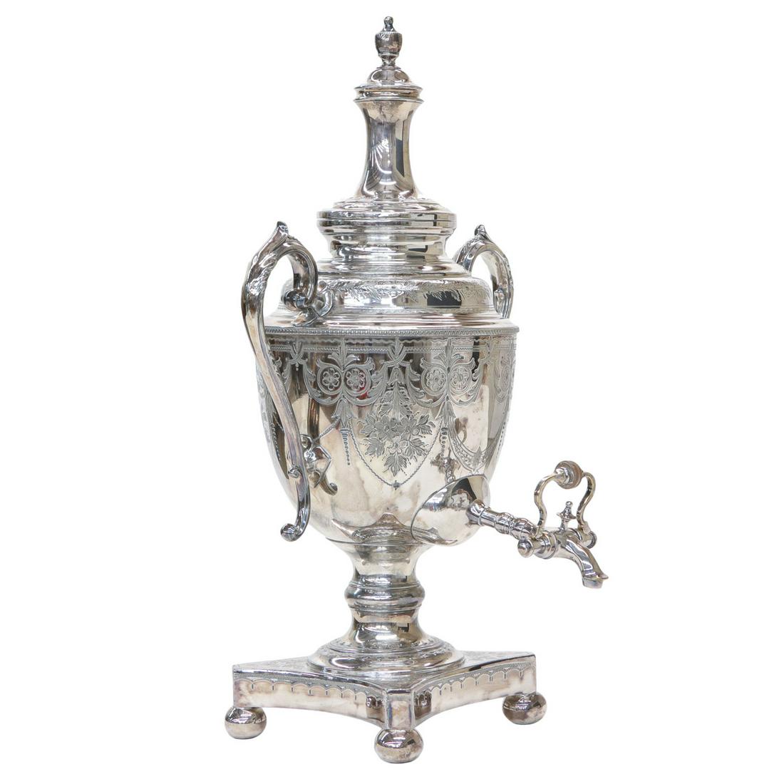 E. Stacy & Son Silver Plated Coffee Urn (1 of 5)