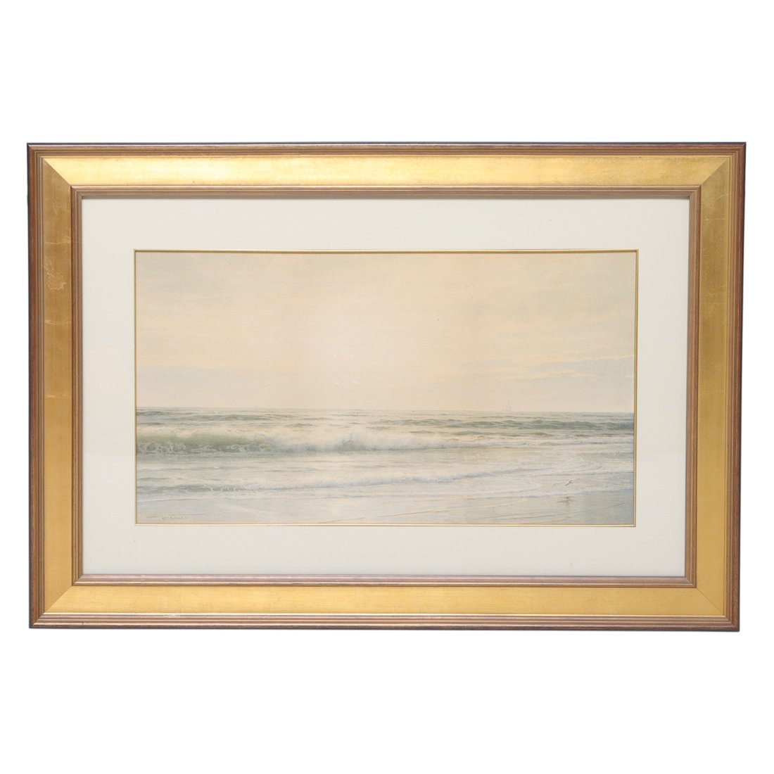 William Trost Richards (1833-1905) Beach Scene, Watercolor (1 of 2)