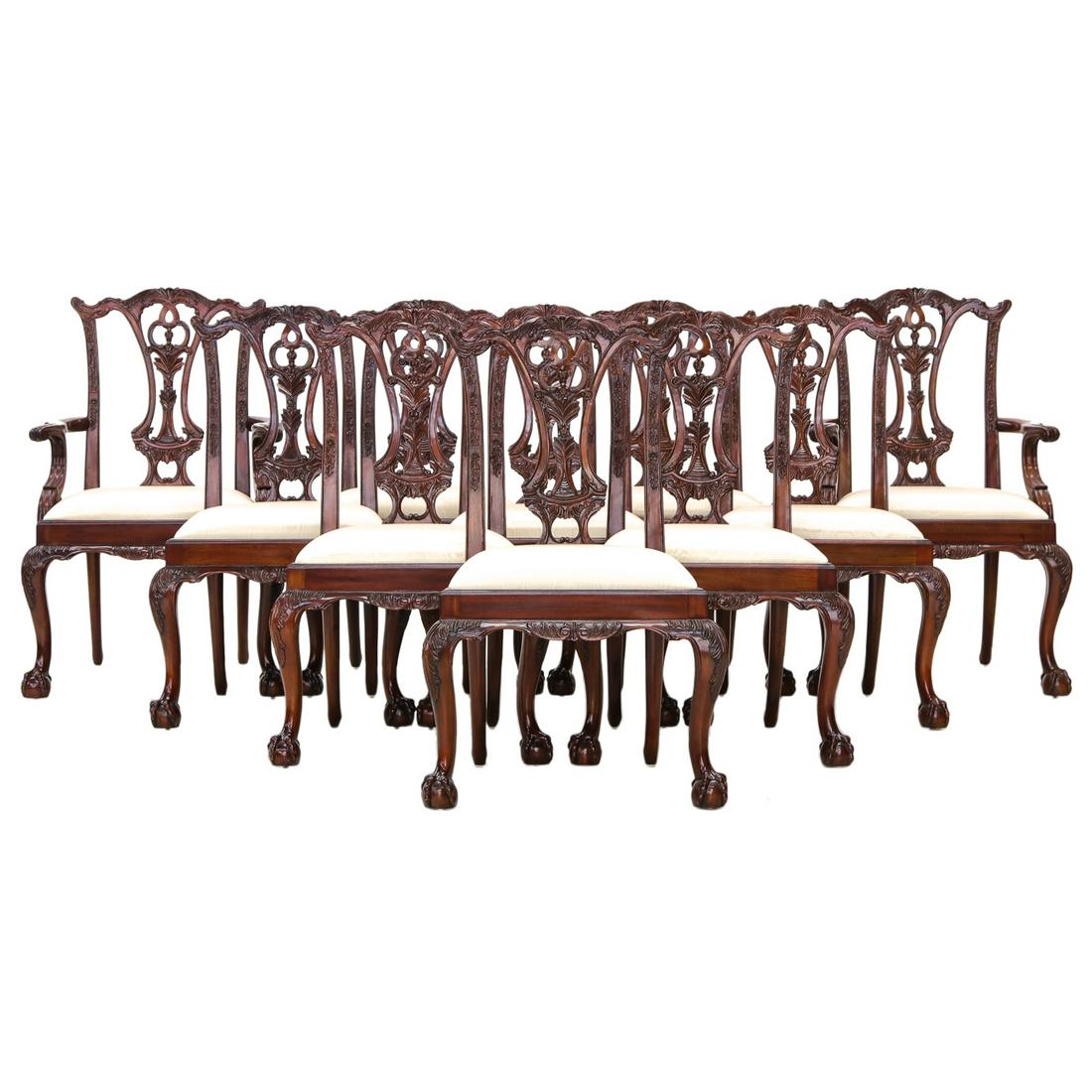 Maitland-Smith Mahogany Dining Chairs (1 of 7)