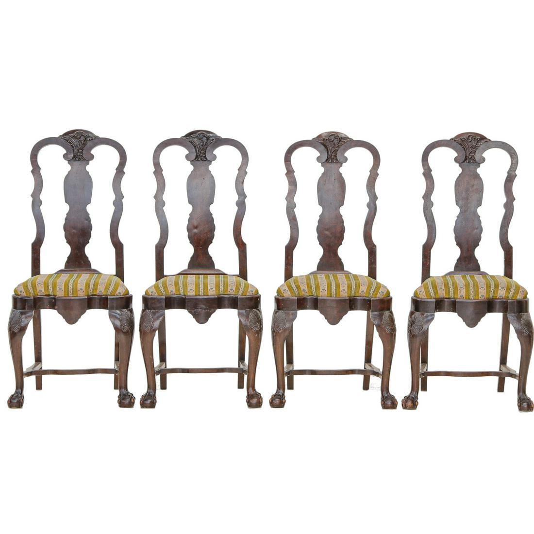 19th C. Dutch Mahogany Side Chairs (1 of 6)