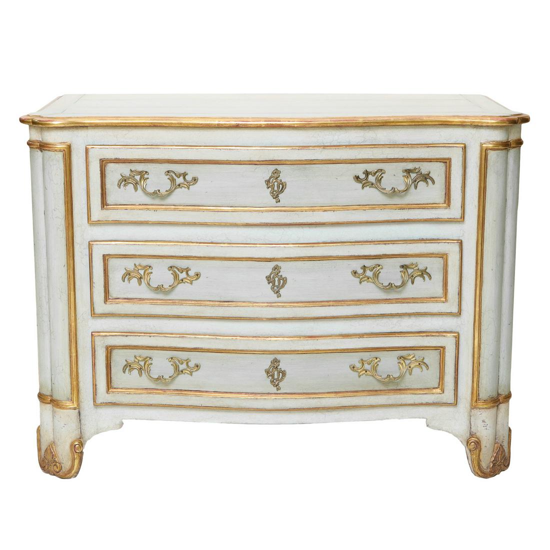 Dessin Fournin Made Painted Serpentine Front Commode (1 of 8)
