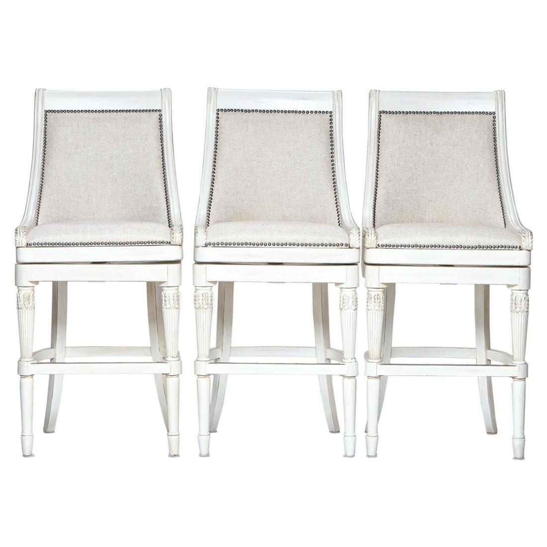 Frontage by Dimensions Painted Upholstered Bar Stools (1 of 4)