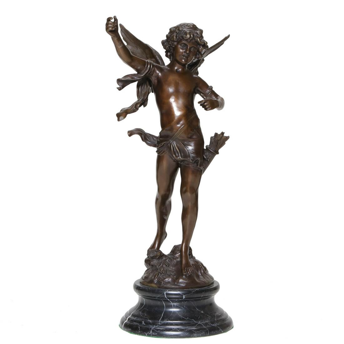 Auguste Moreau (1834-1917), Bronze Figure of Cupid (1 of 4)