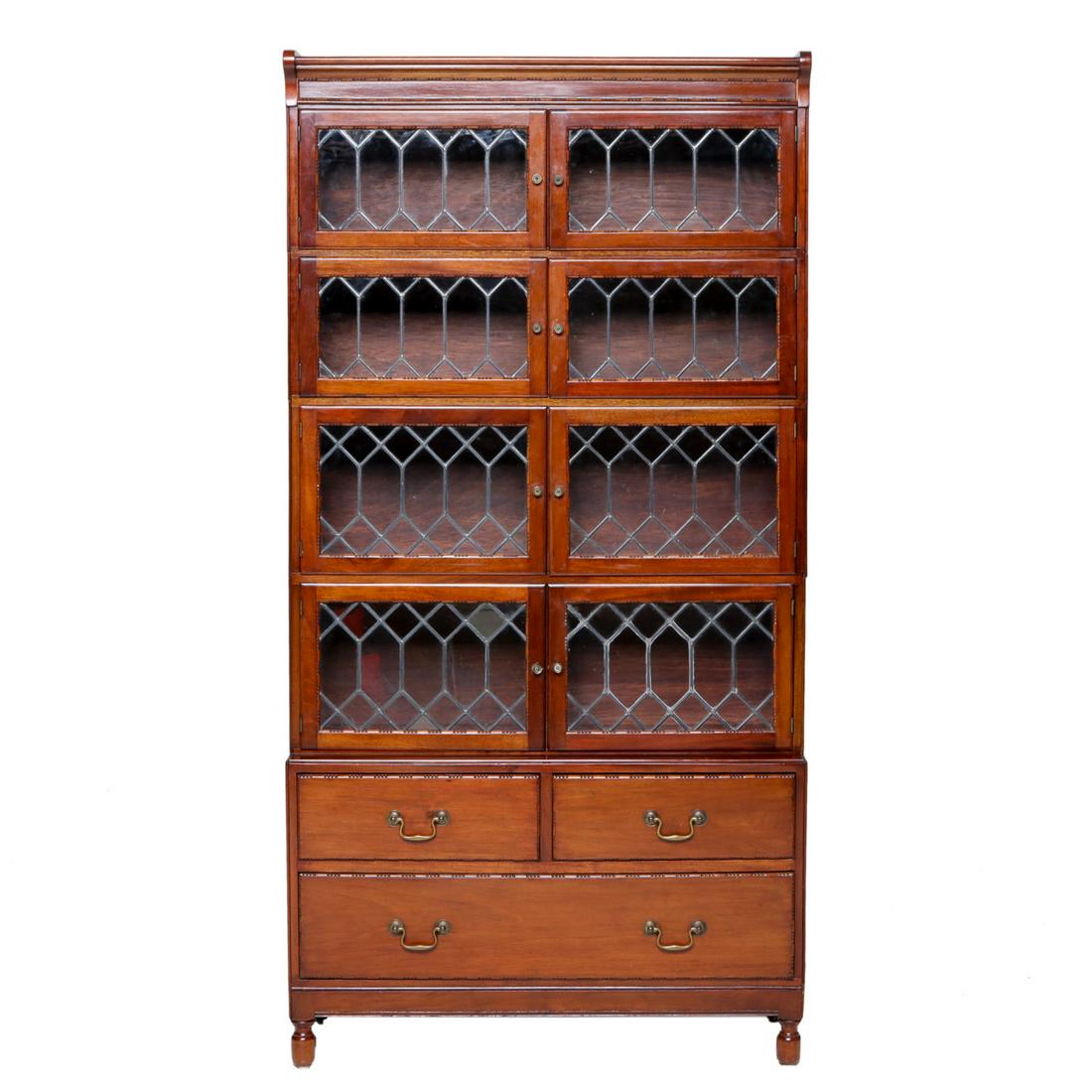 Minty of Oxford English Mahogany Sectional Bookcase (1 of 5)