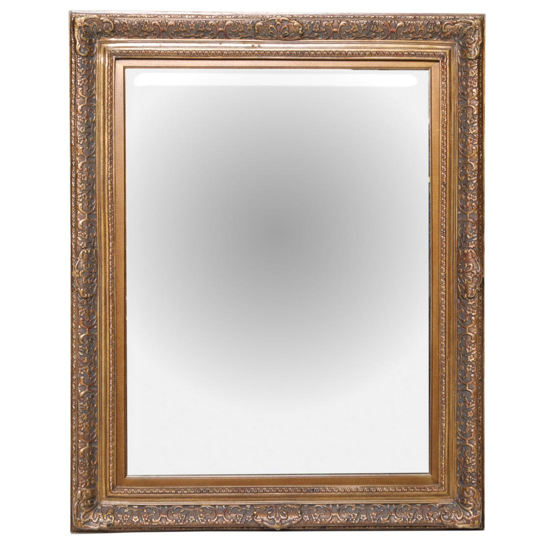 Gold Gilt Rectangular Shaped Mirror (1 of 2)