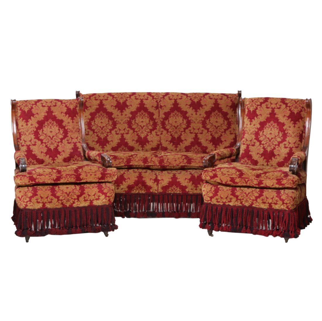 Napoleon III Style Mahogany Salon Suite (1 of 7)