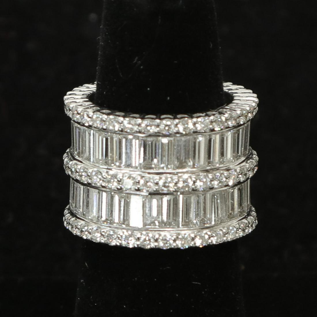 18K Diamond Eternity Band, Size 6.5 (1 of 3)