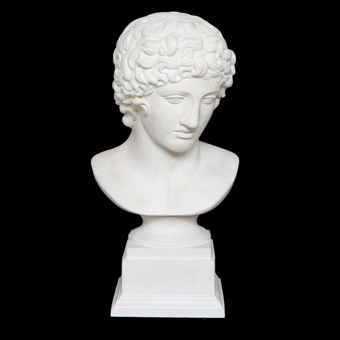 Classical Bust of a Man on Square Plinth (1 of 4)