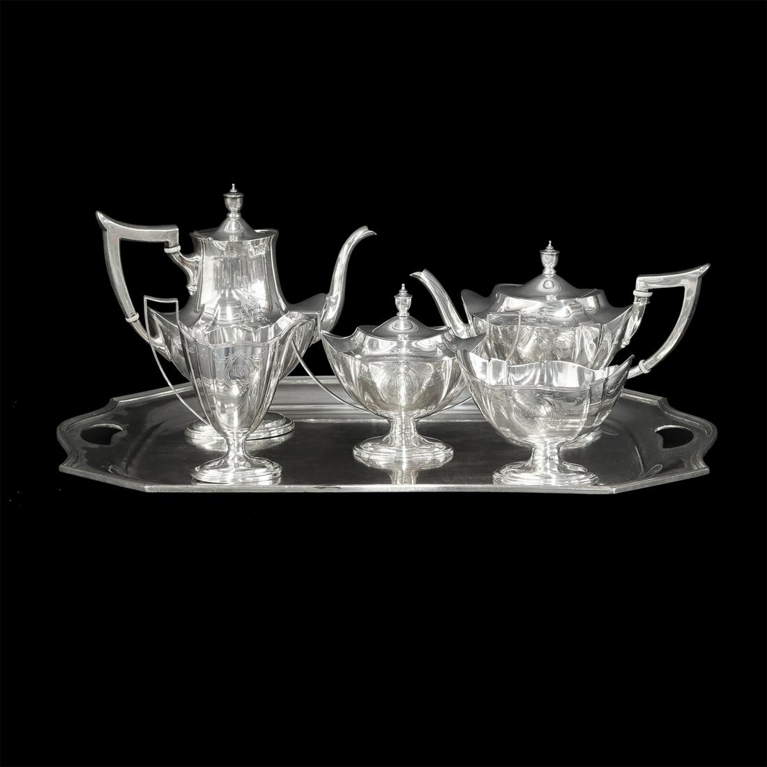 Gorham Sterling Silver Tea Set (1 of 4)