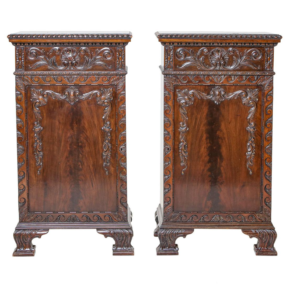 19th C. Mahogany Pedestal Cabinets (1 of 8)