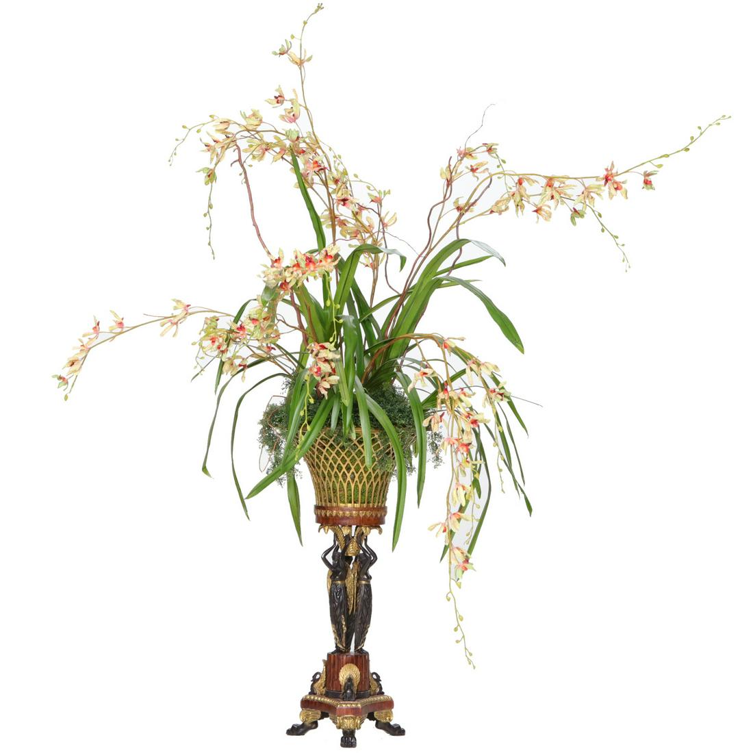 Empire Centerpiece with Pierced Metal Bowl (1 of 5)