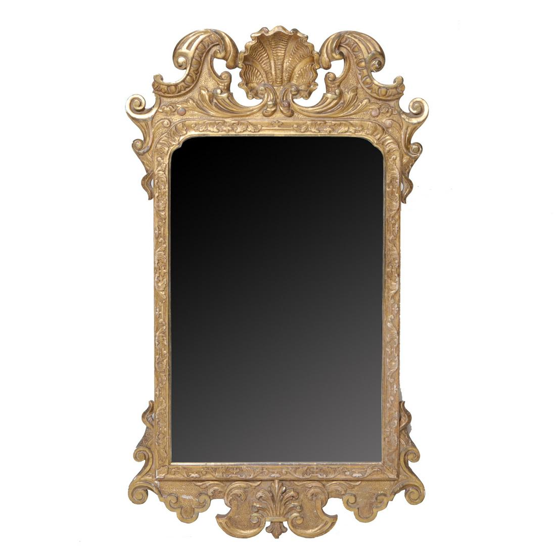 19th C. English Gold Gilt Mirror (1 of 4)