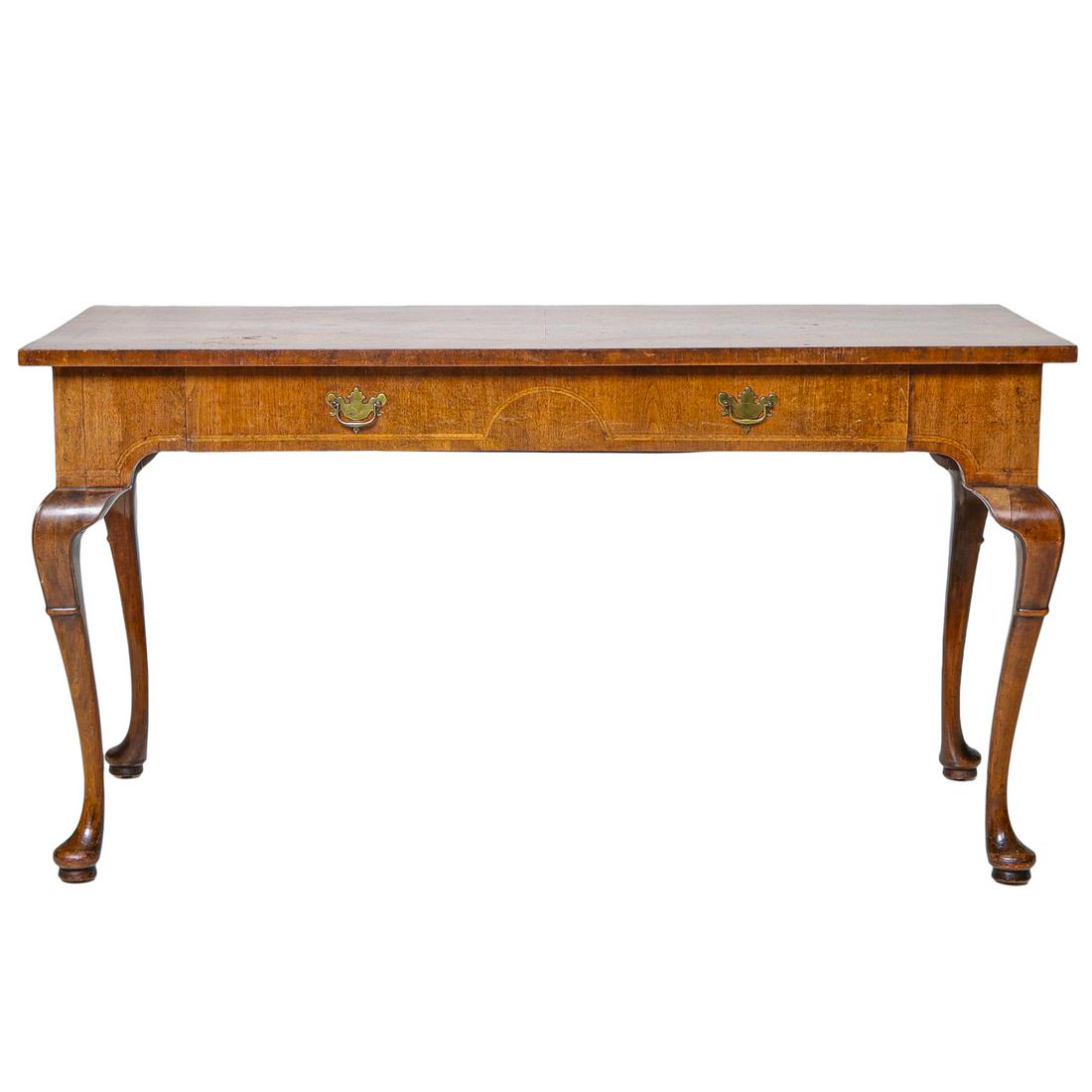 19th C. Walnut Console Table (1 of 6)