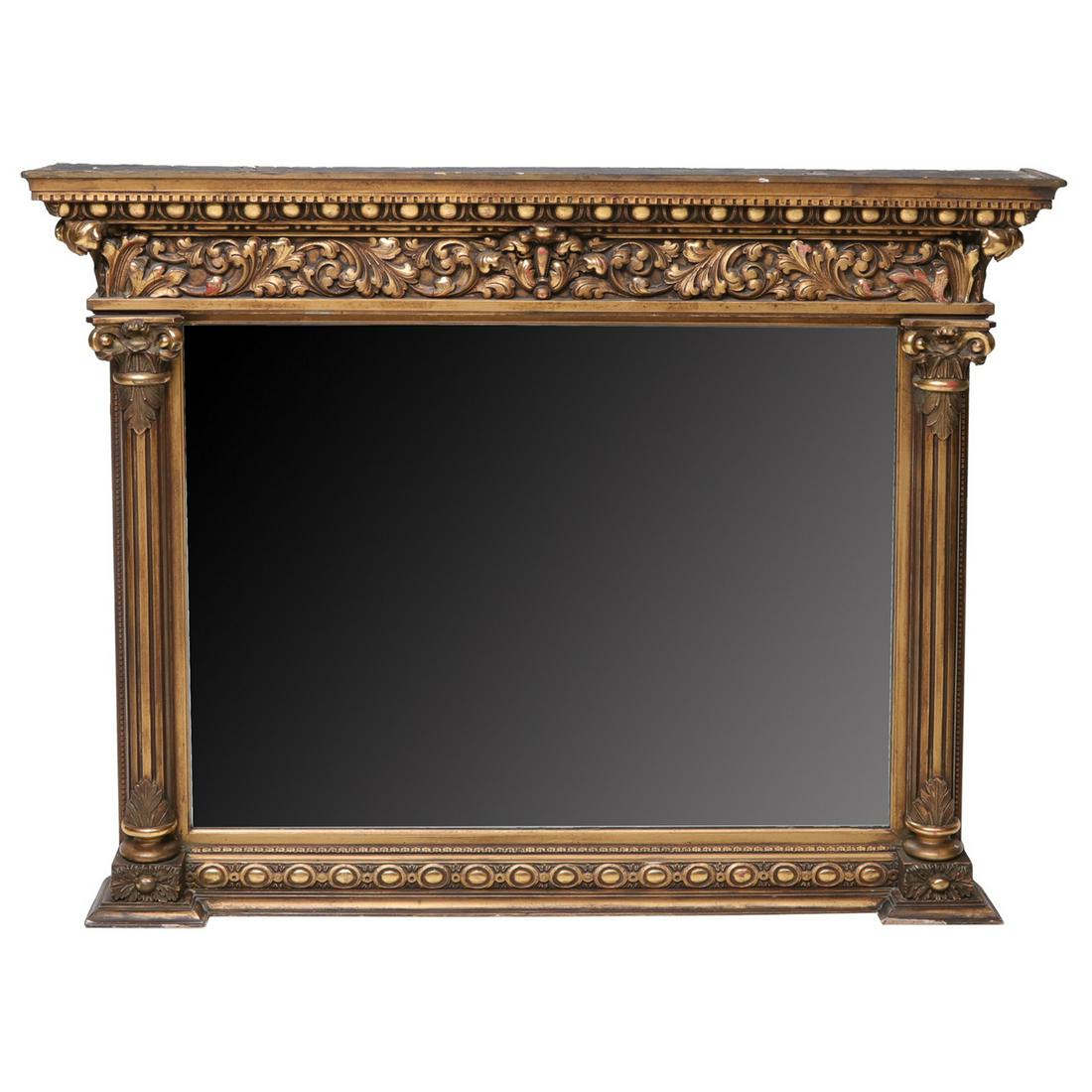 Antique American Gold Gilt Mirror (1 of 5)