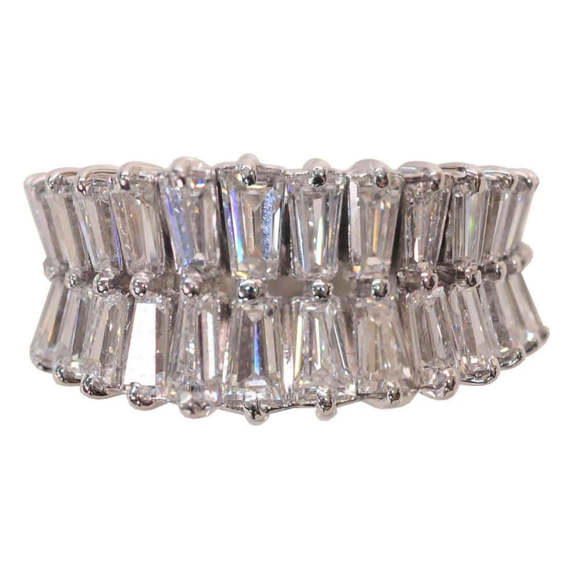 Platinum Diamond Eternity Ring, Size 6.0 (1 of 5)