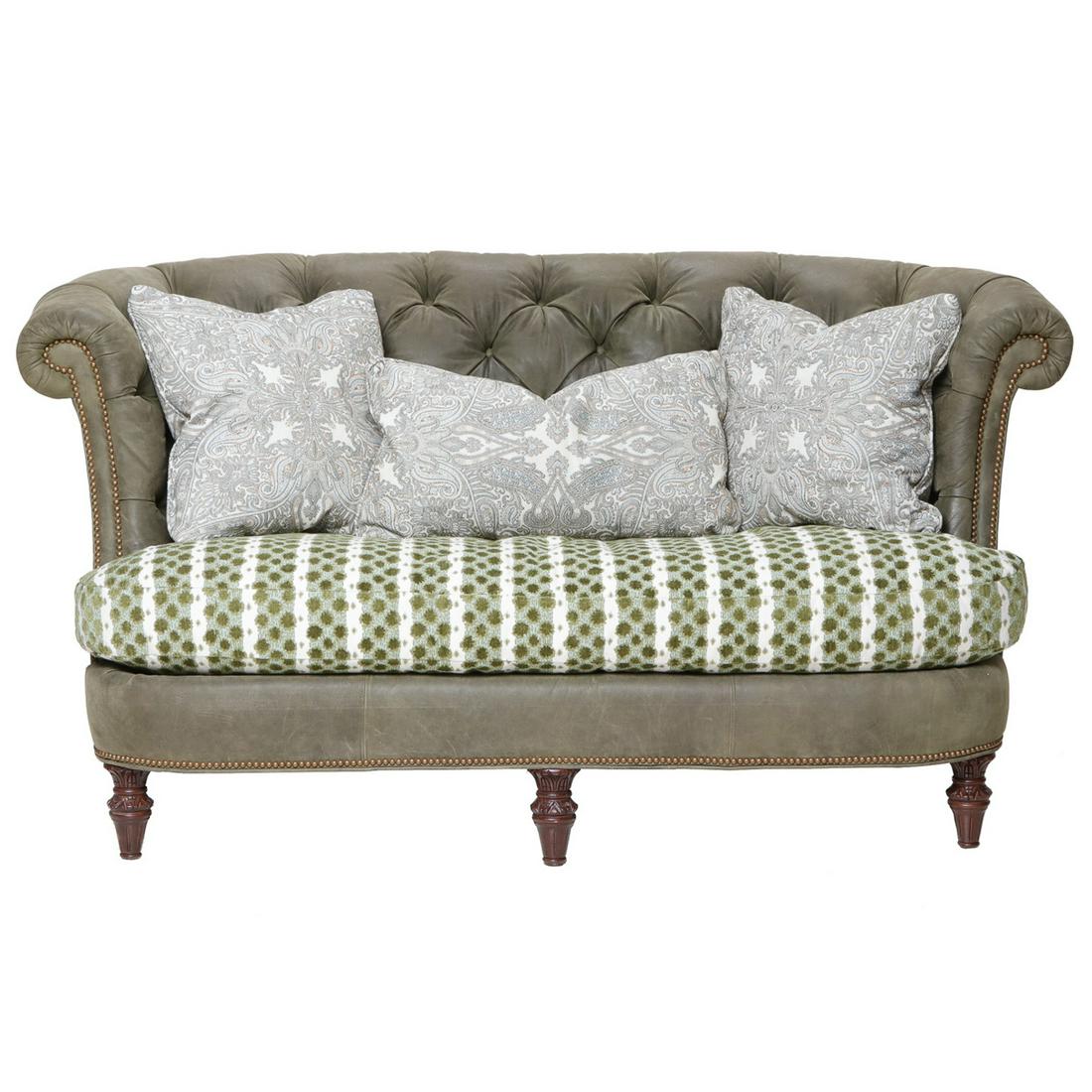 Sherrill Furniture Sofa with Kid Glove Button Upholstered Back (1 of 7)