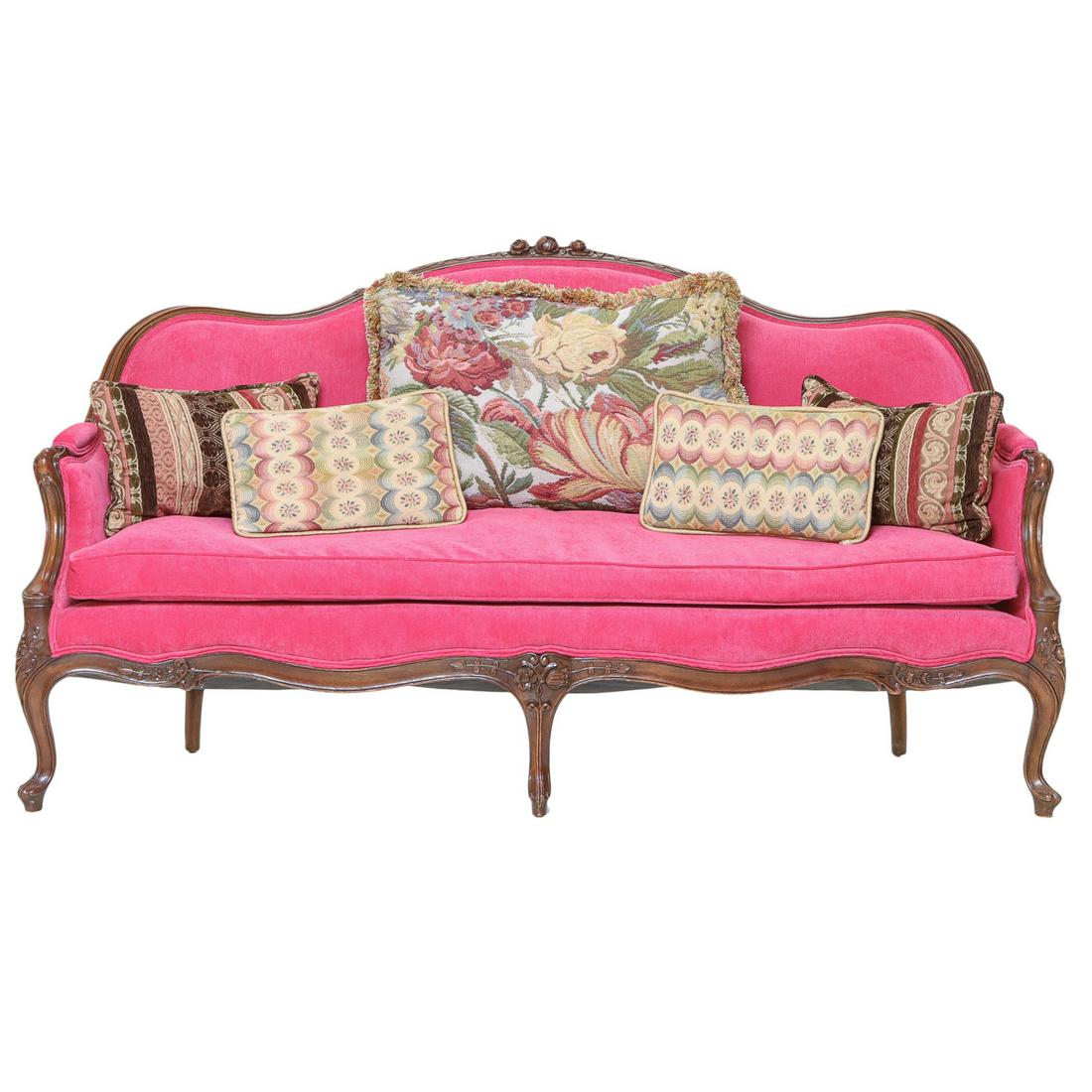 Louis XV Style Mahogany Canape Sofa (1 of 7)