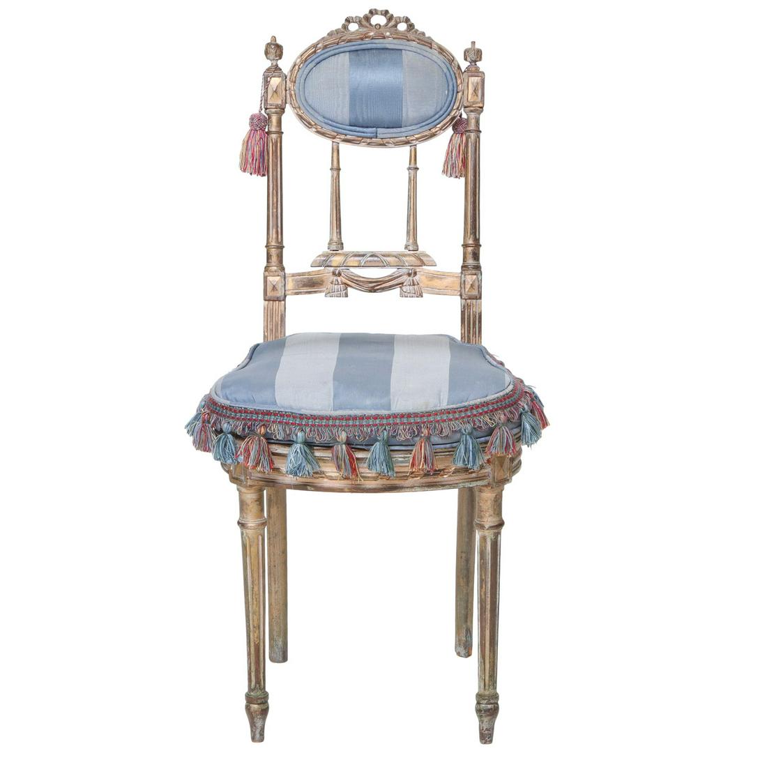 Louis XVI Style 19th C. Ladies Chair with Lacquer Finish (1 of 6)