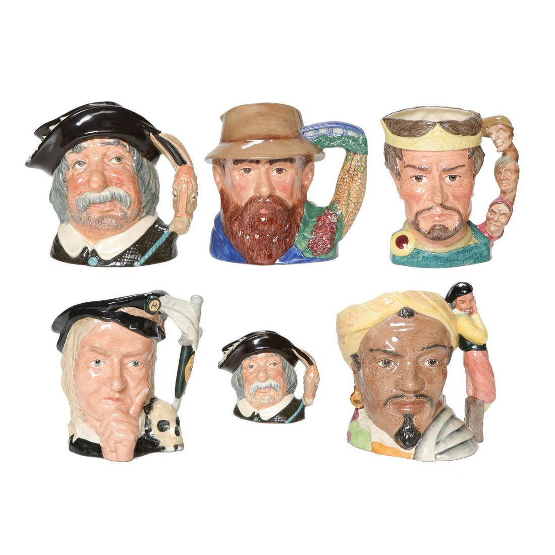 Royal Doulton Toby Mugs, Group of Six (1 of 8)