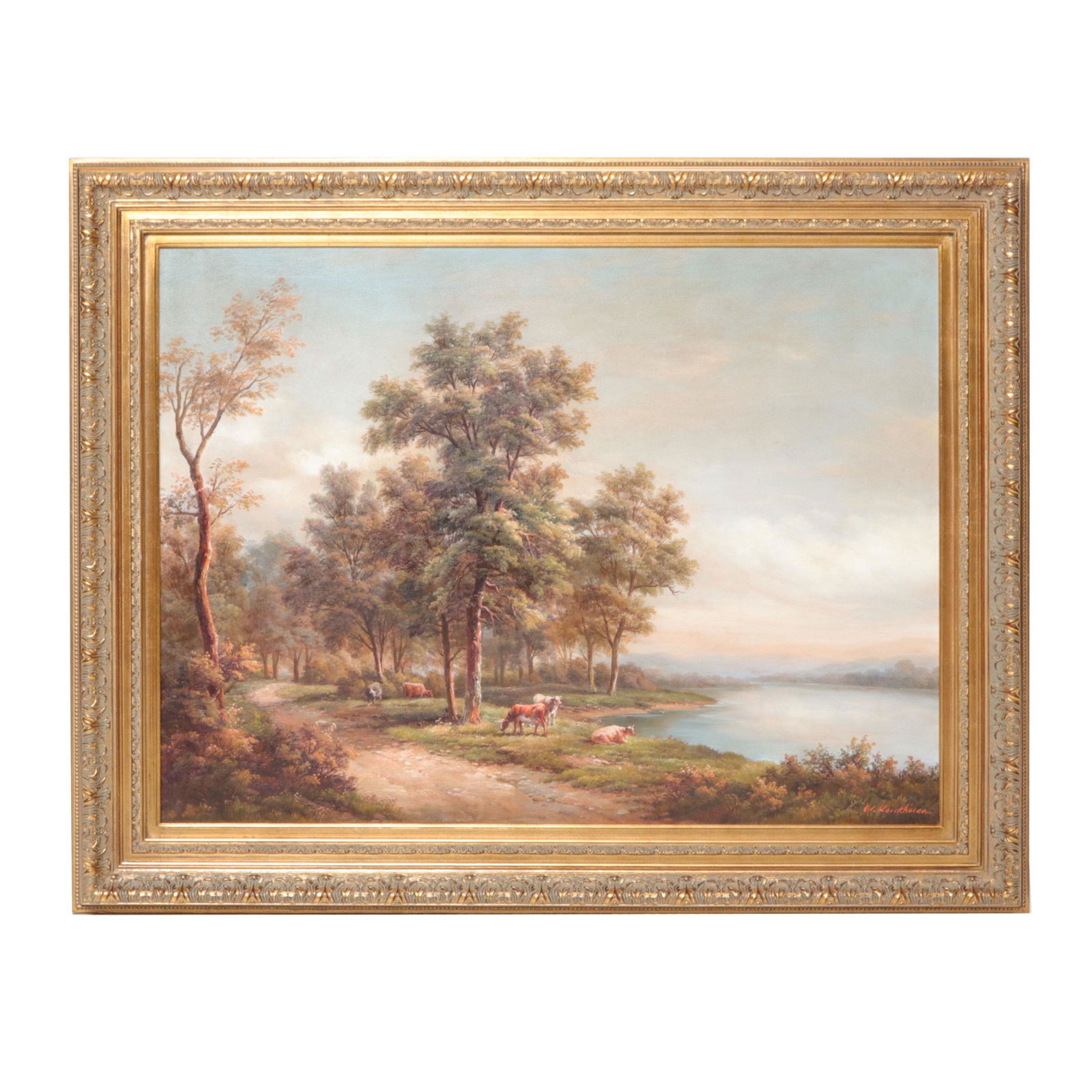 Landscape Painting, Oil on Canvas (1 of 3)