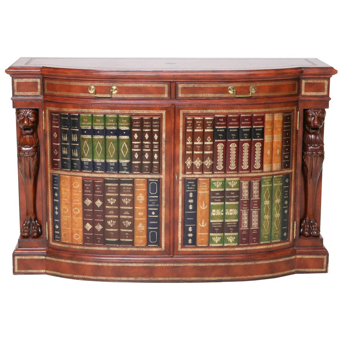 Maitland-Smith Console Cabinet Having a Shaped Front (1 of 8)