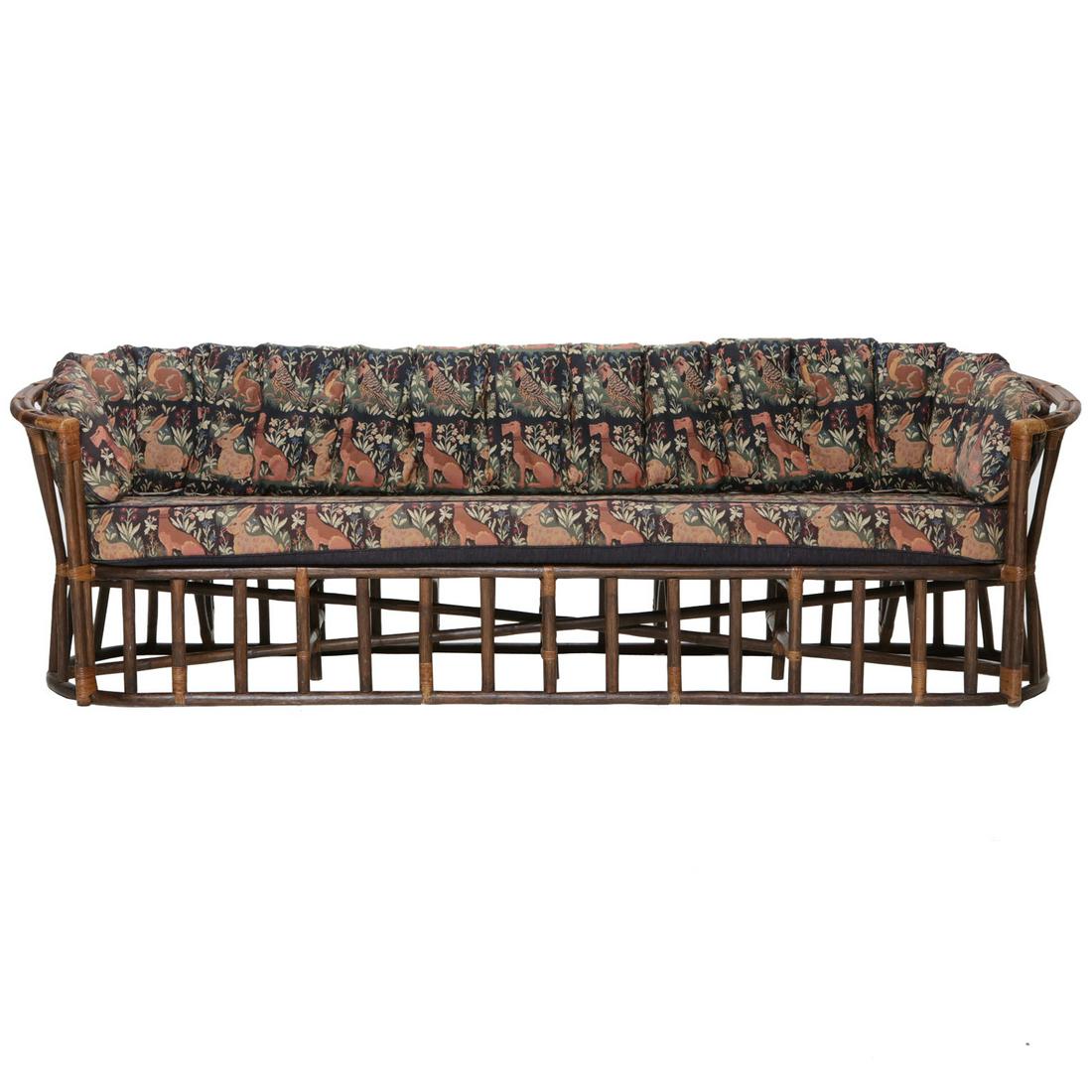 Bentwood Sofa with Curved Ends (1 of 5)